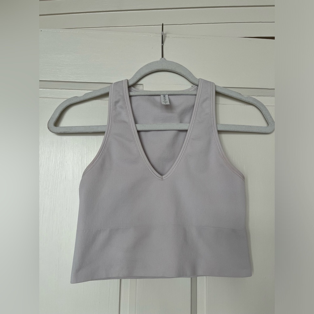Athleta Cropped Ribbed Fitted Tank Top